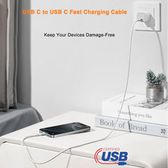USB C to USB C Cable for IPhone 17/16/15, Fast Charger USB C for IPhone 17Air/16 Pro Max/15 Plus/16E,Charging Lead for iPad Pro 10/11th, Google Pixel 10/9/9a/8/7/6/5, Samsung Galaxy Z Flip 3/4/5/6