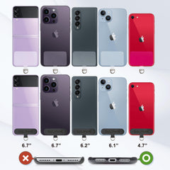 Golifyne 6mm Crossbody Phone Lanyard | 80-150cm Universal Phone Strap | w/ 2 Non-Adhesive Tether Tabs | Compatible with iPhone/Samsung/Huawei Smartphones (no cases included) - Teal