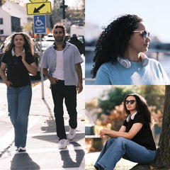 JISULIFE Portable Neck Fan Upgraded, Neckbrace Personal Hands Free, 5 Speed Gears Adjustment, 5000 mAh Wearable Bladeless Quiet Rechargeable for Outdoor Indoor, Gifts for Women Men- Foggy Grey