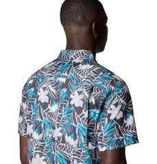 Columbia Men's Super Slack Tide™ Camp Shirt, Shark Tropicfield, XL