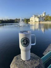 Caramelised and Caffeinated Travel Mug with Handle