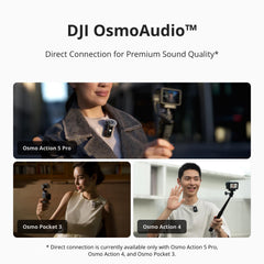 DJI Mic 2 (2 TX + 1 RX + Charging Case), All-in-one Wireless Microphone, Intelligent Noise Cancelling, 32-bit Float Internal Recording, 250m (820 ft.) Range, Microphone for iPhone, Android, Camera