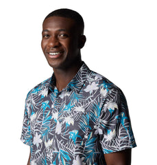 Columbia Men's Super Slack Tide™ Camp Shirt, Shark Tropicfield, XL